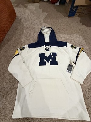 Michigan Wolverines Colosseum Men s Block Lacer Hockey Style Hoodie Sz 4XLT $130