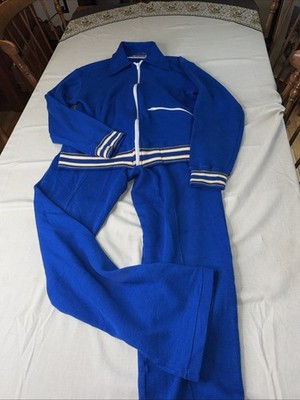 White Stag Women's 2-Piece Long Sweatshirt Sweatpants Set Size Medium Lounge Vtg