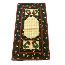 Homemade Quilted Mitten Christmas Winter Table Runner 25" x 14"