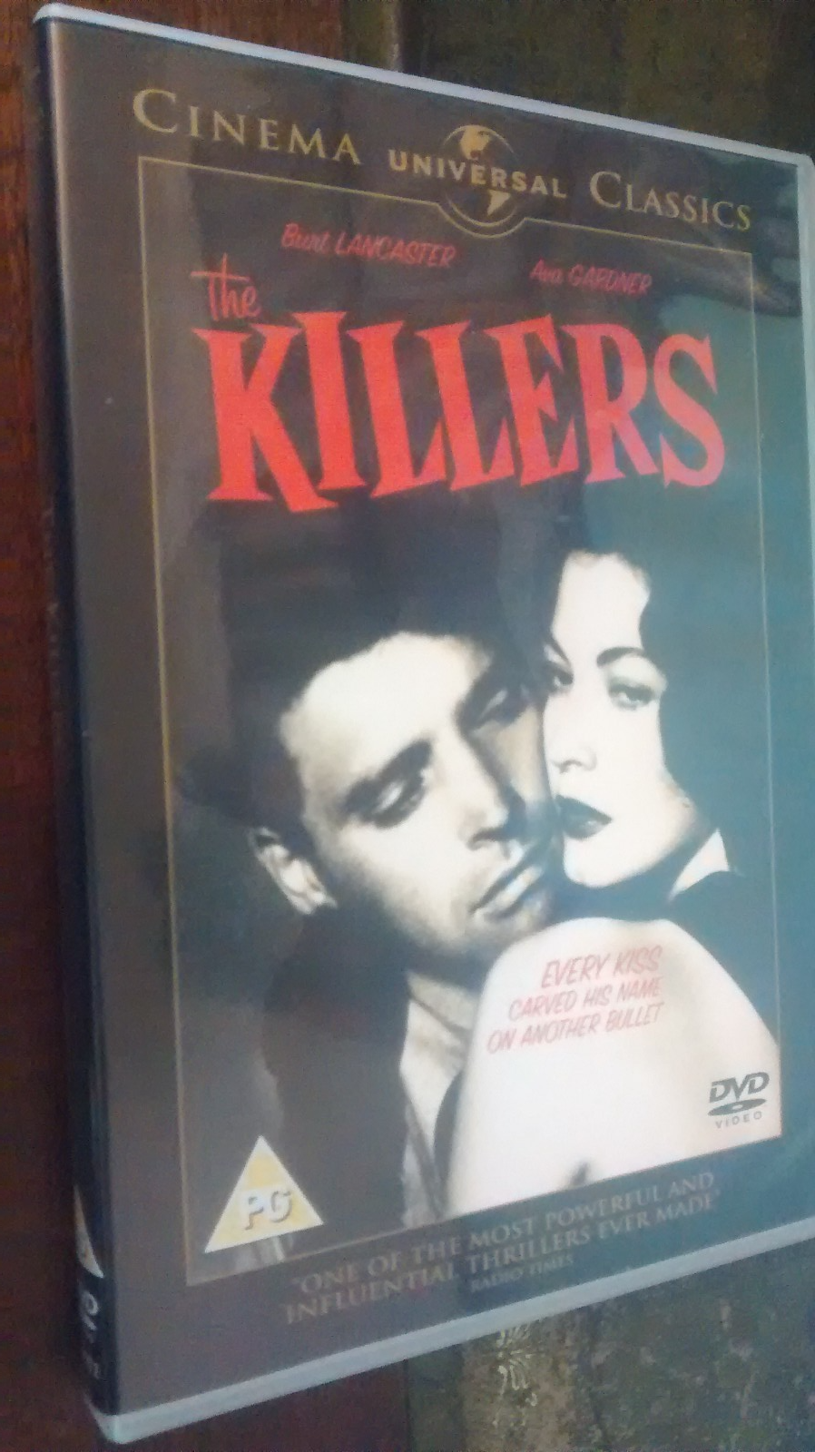 The Killers DVD (2007) Burt Lancaster, Siodmak (DIR) cert PG ava gardner