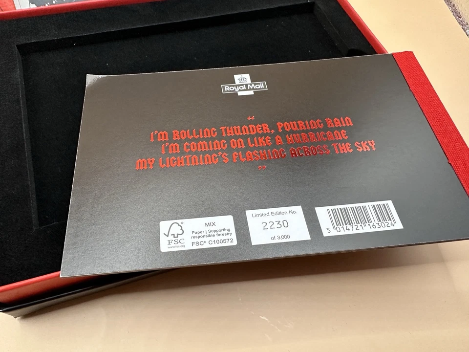 AC/DC Limited Edition Prestige Stamp Book GB UK 2025 COLLECTION MUSIC BAND — 第 4/4 张图片