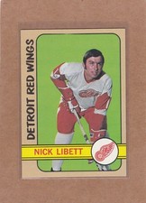 1972-73 TOPPS HOCKEY NICK LIBETT #67 RED WINGS EX/EX+ *A46762