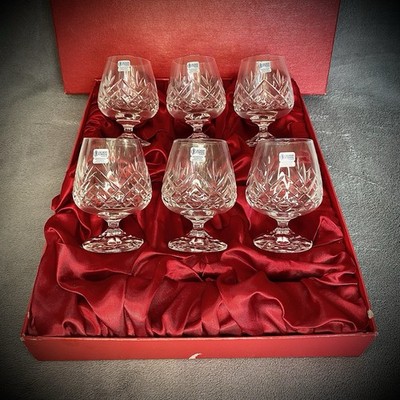 Schott Crystal Germany 6er Set geschliffene Kristall Schnaps Gläser Cognac Schnapsel verpackt