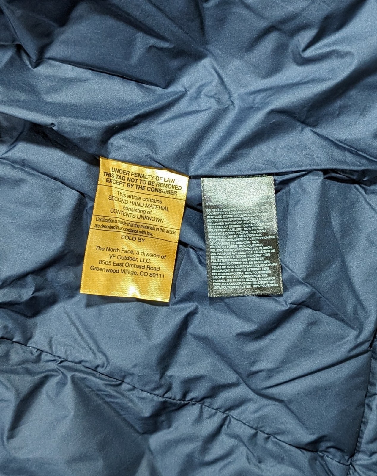 North Face Metropolis Parka Summit Navy XXL 550 Down Long Jacket Removable Hood eBay