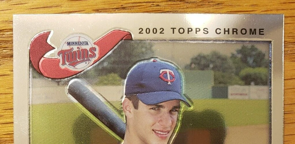 2002 Topps Chrome Joe Mauer Draft Picks Rookie Card # 622 MT - Image 2 of 4