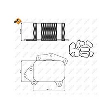 Fits Mitsubishi ASX 1.6 Di-D 4WD Genuine NRF Engine Oil Cooler