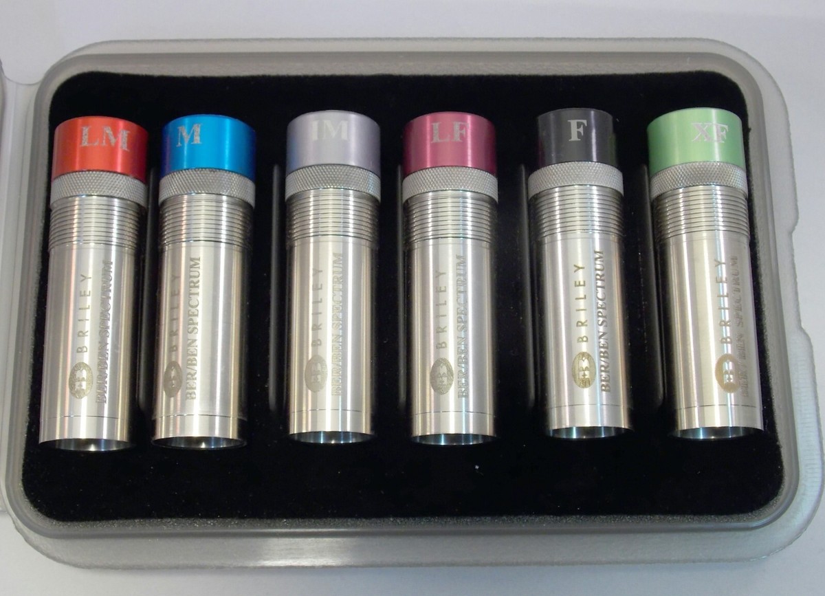 SET OF 6 BRILEY SPECTRUM BERETTA MOBIL CHOKE TUBES WITH CASE
