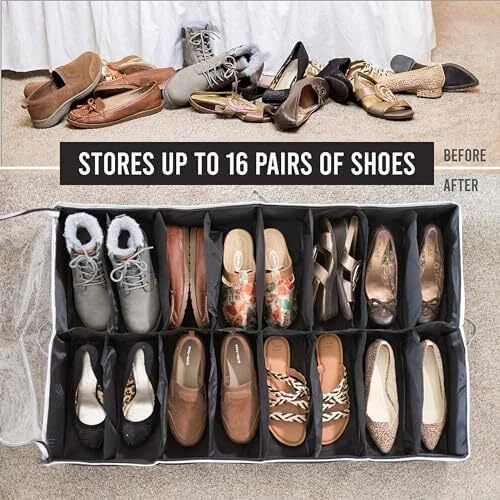 Holdn' Storage Under Bed Shoe Storage Organizer - Thumbnail 2