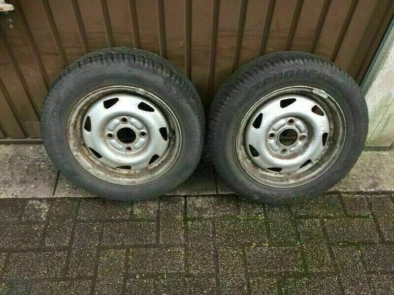 2xkomplette Sommerreifen+Felgen 165/65R13 77T für Ford Fiesta,Ka,Ikon,Courier - Bild 4 von 4