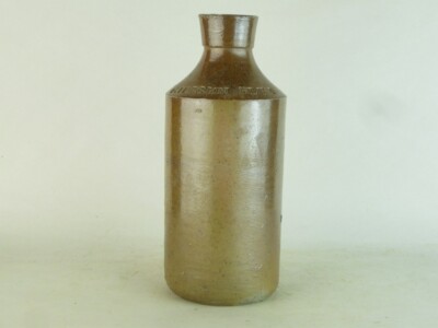23271 Old Vintage Antique Impressed Stoneware Ink Bottle Blue