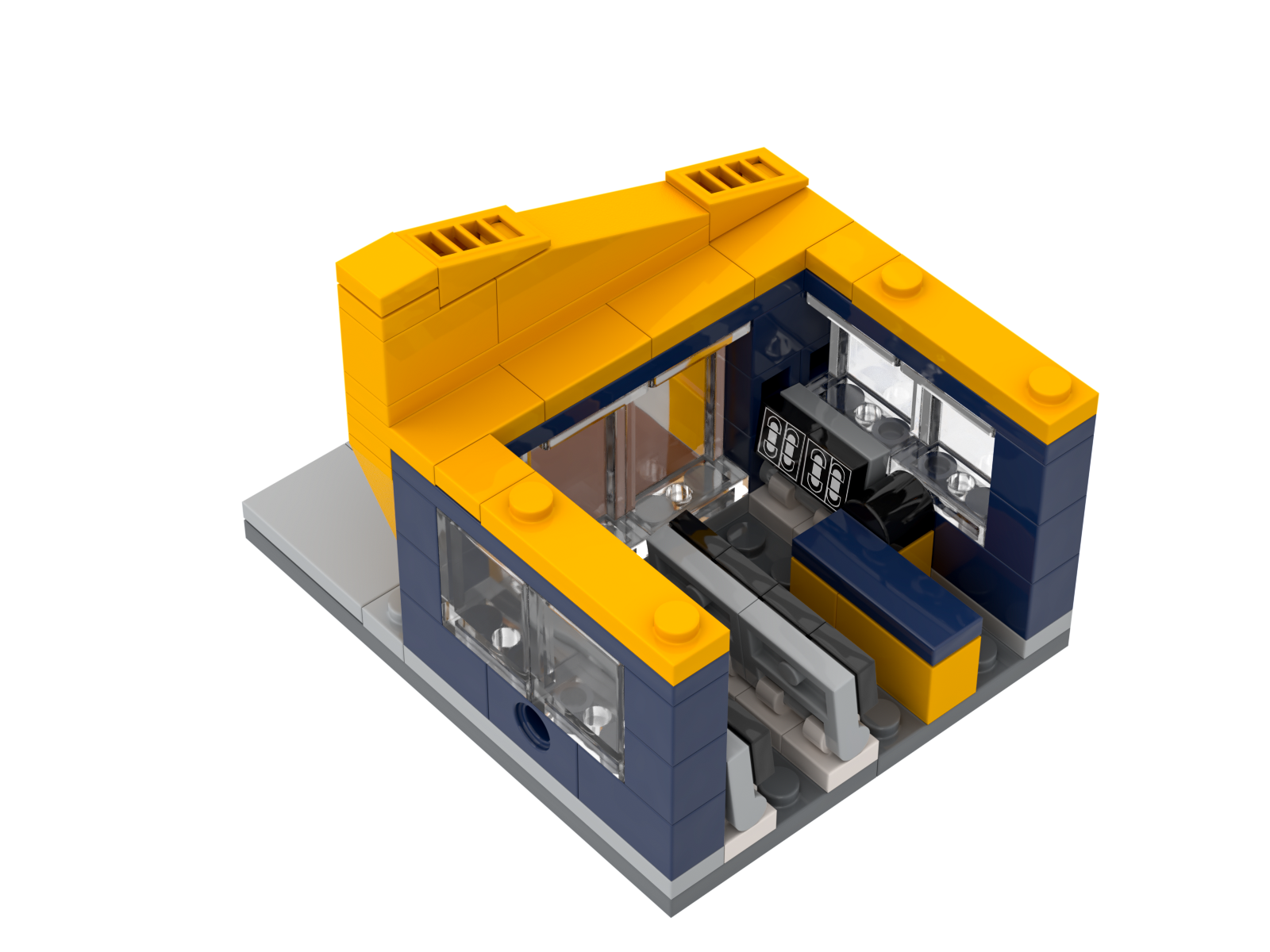 Brick Loot Mini City Video Rental Store Modular Brick Blocks Set Kit