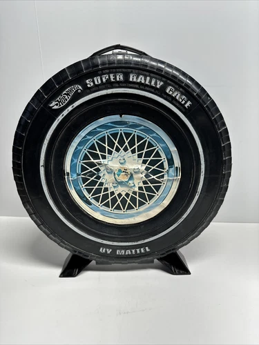 Hot Wheels Vintage Redline Super Rally Case 24 Car Black White Wheel USA 1969