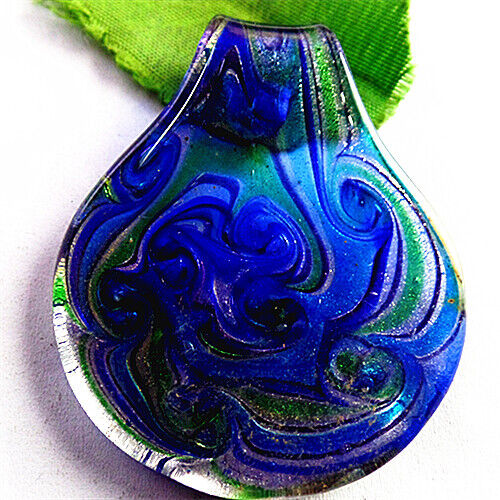 T20310 59x49x9mm Beautiful freeform Lampwork Glass Pendant bead - Picture 1 of 1