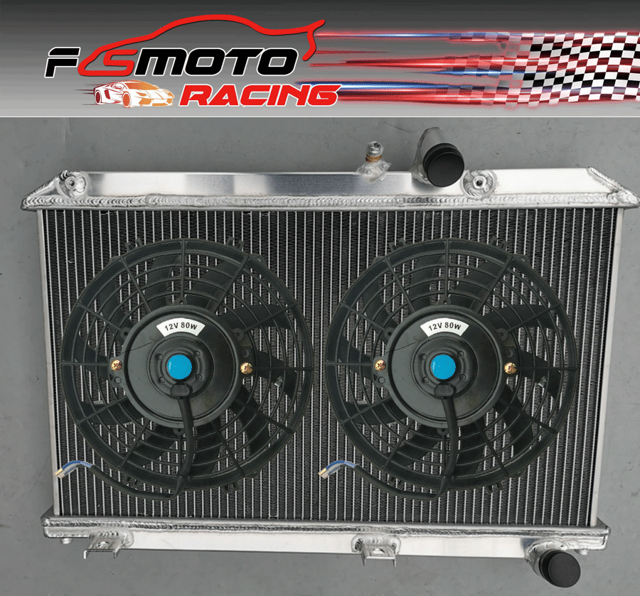 Aluminum Radiator + Fans For Mazda RX8 RX8 SE17 1.3L 20032012 Manual eBay