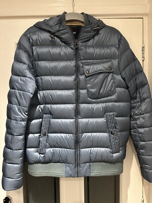 Belstaff Men's Tonal Streamline Down jacket Faded Teal Size L