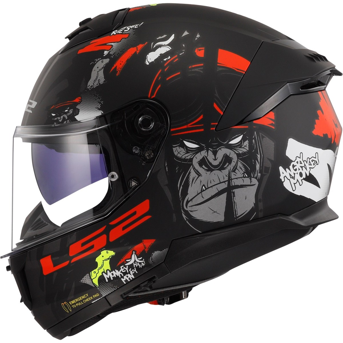 ls2 ff351 rumble helmet Matte Black Rebellion The lightweight aerodynamic shell offers fully adjustable vents ported through the liner for dynamic flowthrough ventilation to keep you cool Integral Motorcycle Helmet LS2 FF390