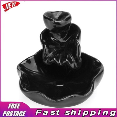 Lotus Ceramic Censer Cone Smog Backflow Incense burner Office Home Decor