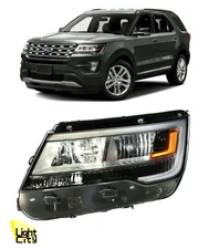 For 2016-2018 Explorer XLT/Limited/Platinum Driver Side Headlight [w/LED DRL] LH