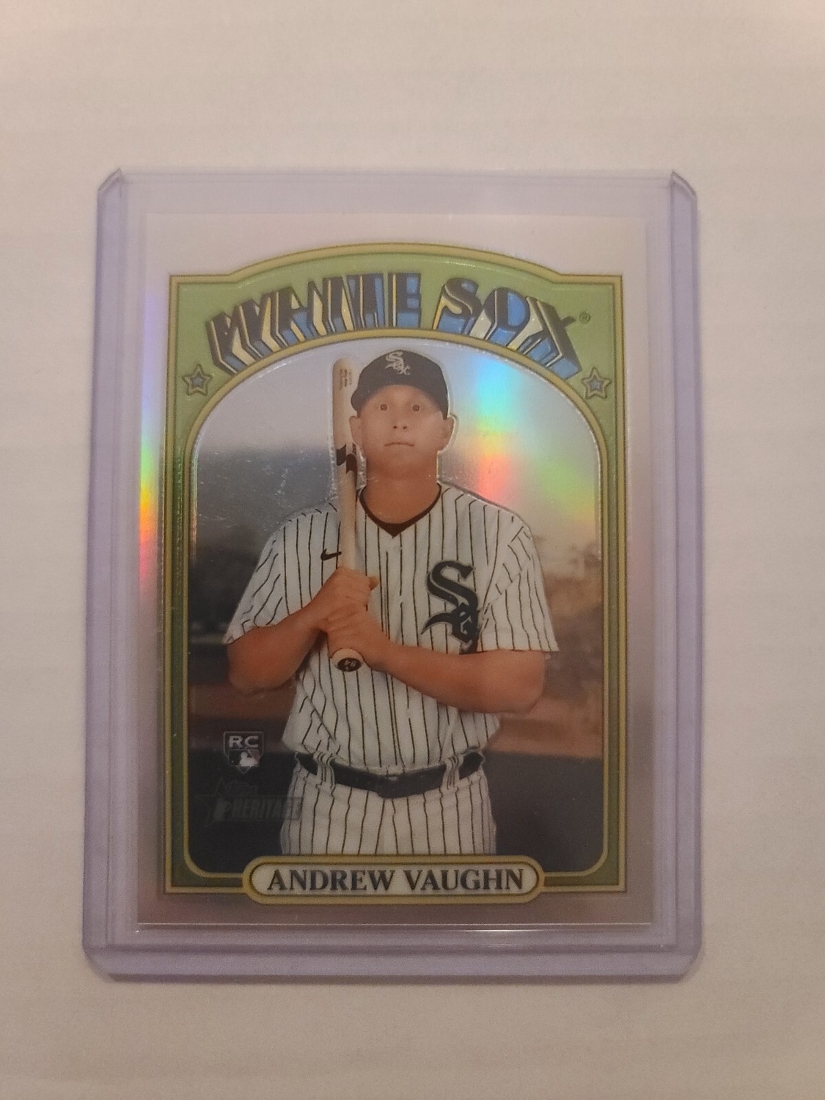 2021 Topps Heritage High Number Chrome Andrew Vaughn RC #624 Refractor 557/572