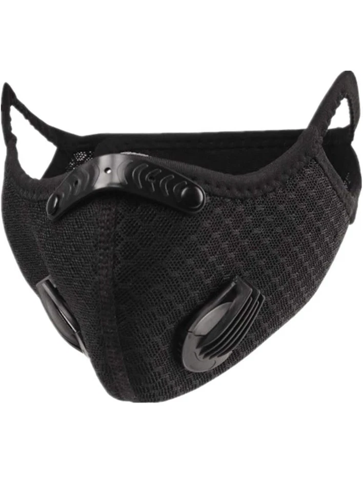 Reusable Washable Anti Pollution Face Mask PM2.5 One/Two Air Vent With Filter UK - Image 4 of 4