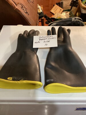 Industrial Rubber Gloves Size 10