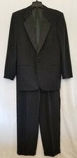 ANDREW FEZZA BLACK TUXEDO 100 WOOL SUIT SIZE 40L