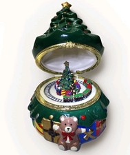 Mr Christmas Wind Up Musical Tree Animated Train Holiday Display Decor