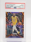 LEBRON JAMES 2019-20 PANINI PRIZM CHOICE TIGER STRIPE LAKERS PSA 10 Q1496