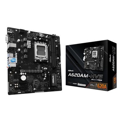 Asrock A620AM-HVS MicroATX Mainboard AM5 DDR5 PCIe 4.0 x16 On-Board Audio