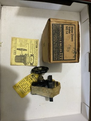 McDONNELL-MILLER NO 14 SELF CLOSING PRESSURE BLOW DOWN VALUE NIB OLD STOCK