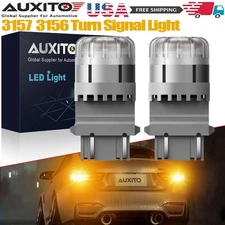 3157 3156 3057 9-LED Front Turn Signal Light Bulb Error Free Anti Hyper Flash A+