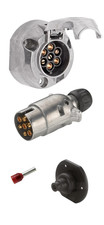 Anhänger Elektrik Reparatur-Set 7-polig – HELLA Stecker & Steckdose + Dichtung