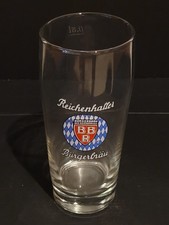 altes Bierglas Reichenhaller B&uuml;rgerbr&auml;u, 0,5 L