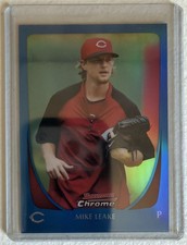 2011 Bowman Chrome Blue Refractors #114 Mike Leake Serial Number 031 / 150
