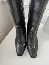 Image of AllSaints Dolly Studded Boots Size 4 BNWT