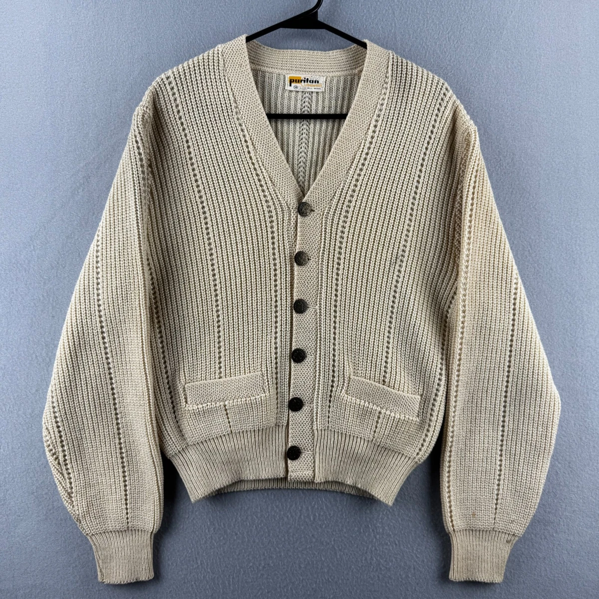 Puritan Gary Playerカーディガンブラウン　50's Puritan Gary Playerカーディガンブラウン 50's Puritan Gary Player