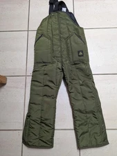 Refrigiwear Bib Overalls Green Mens Womens unisex Size Reg  ski snowboard pants 