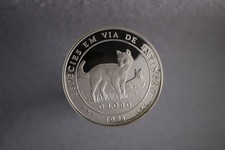 1994 PORTUGAL 925 SILVER PROOF 1000 ESCUDOS IBERO AMERICAN WILDLIFE ANIMALS WOLF