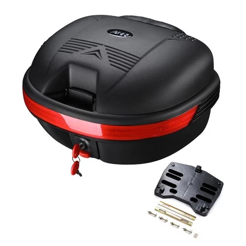 AHR Universal 30L Motorcycle Tail Box Scooter Storage Carrier Trunk Top Case