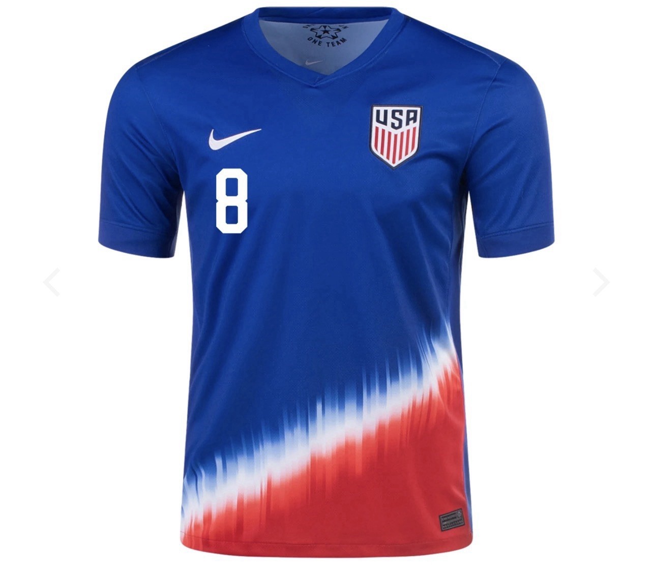 NWT Weston McKennie USA Soccer Nike Dri Fit 2024 Jersey Mens Medium $140 MSRP