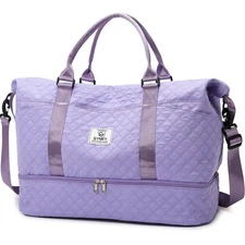 Gynky Travel Duffle Bag for Women Weekender Overnight Bag with Shoe Compartment