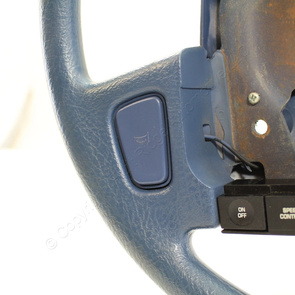 Volante de vinilo azul Dodge OEM con crucero para Dodge Dynasty 1988-1993 Foto 2 de 4