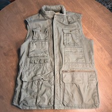 Vintage Banana Republic Multi Pocket Safari Vest Mens Sizemedium