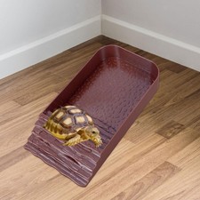 Reptilien-Wassernapf, Schildkröten-Futterspender, Terrarienzubehör mit Rampe,