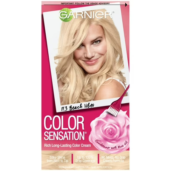 Garnier Hair Color Sensation Rich Long-Lasting Color Cream, 11.3 Extra Light