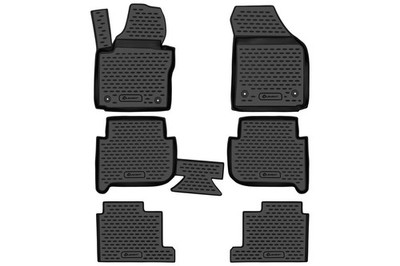 ELEMENT Fußmatten 7-Sitze Set für VW Touran I 2003-2010 & II 2010-2015 passgenau