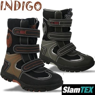 Indigo Kinderstiefel mit SlamTex - gefüttert - 2 Farben Gr.24-42