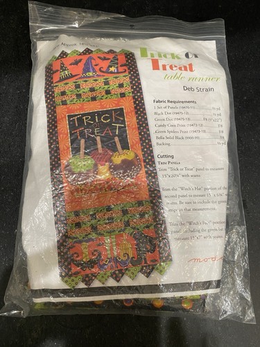 New Deb Strain Trick Or Treat Table Runner Fabric & Instructions