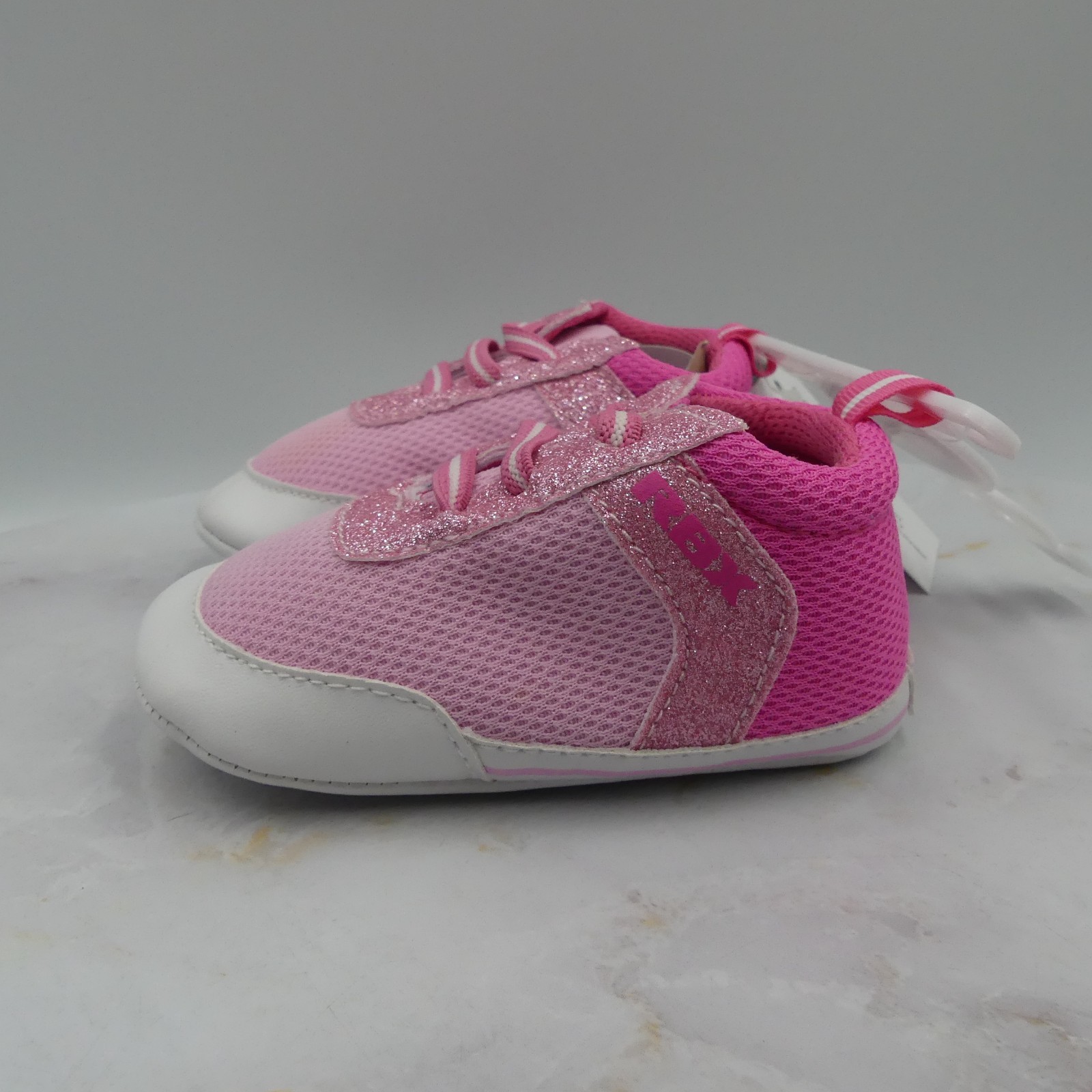 Baby Girls Size 4 Pink Infant Sneakers Slip On Soft Sole