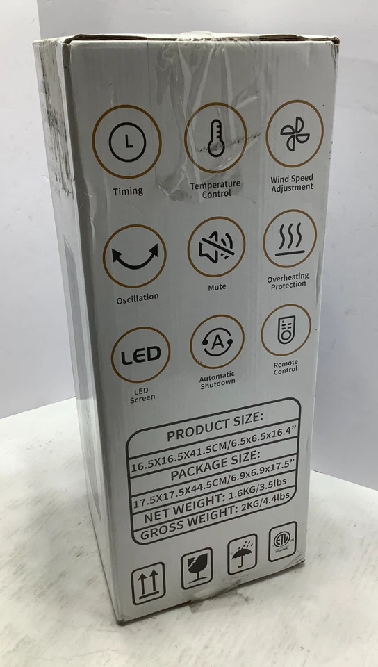 Amilire Space Heater with Remote, Automatic Shutdown, LED Screen, Oscillation - Image 2 of 4